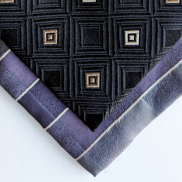 2pc Tie Bundle Grid Print & Jacquard- MICHAEL Michael Kors Kenneth Cole Reaction - Picture 1 of 14